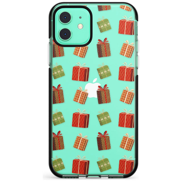 Christmas Presents Pattern Black Impact Phone Case for iPhone 11 Pro Max