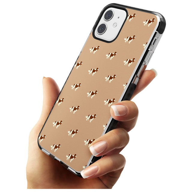 Cavalier King Charles Spaniel Pattern Black Impact Phone Case for iPhone 11