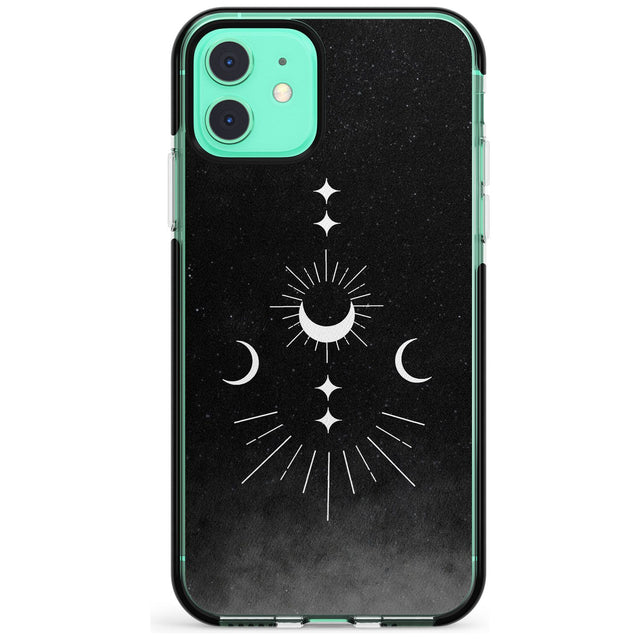 Small Moon Mandala Pink Fade Impact Phone Case for iPhone 11 Pro Max