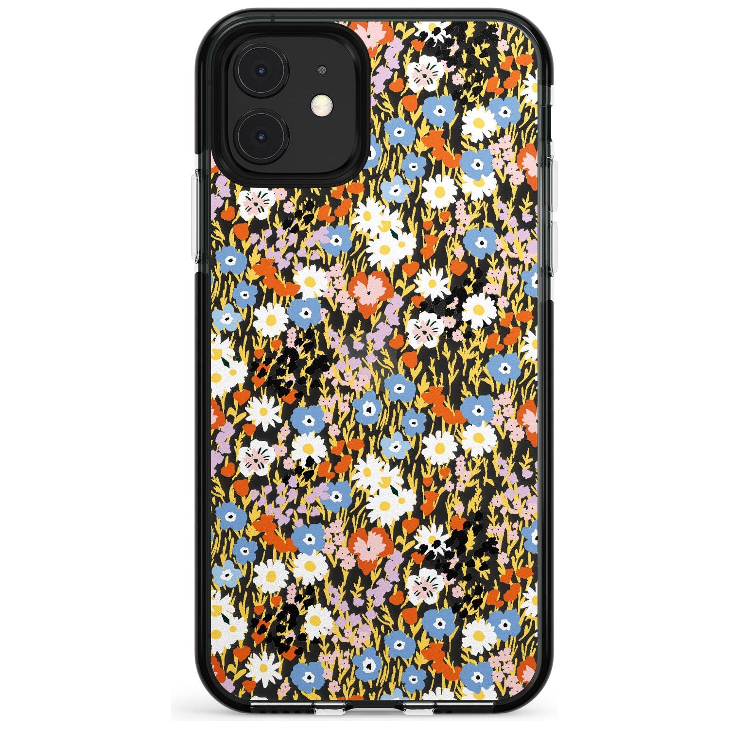 Busy Floral Mix: Transparent Pink Fade Impact Phone Case for iPhone 11 Pro Max