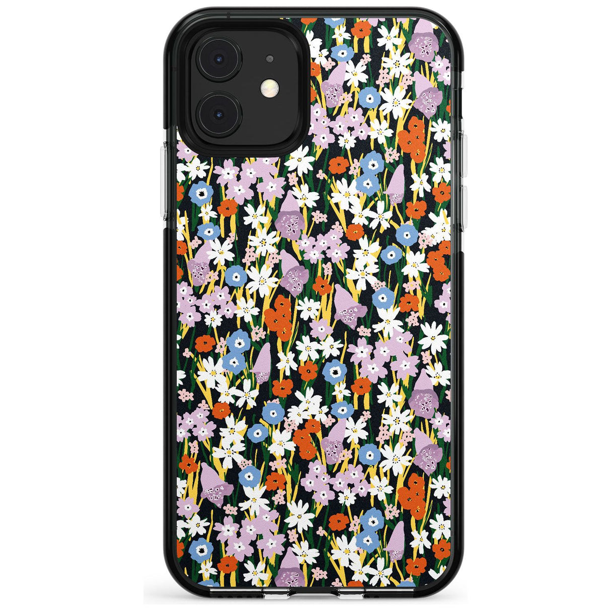 Energetic Floral Mix: Solid Pink Fade Impact Phone Case for iPhone 11 Pro Max