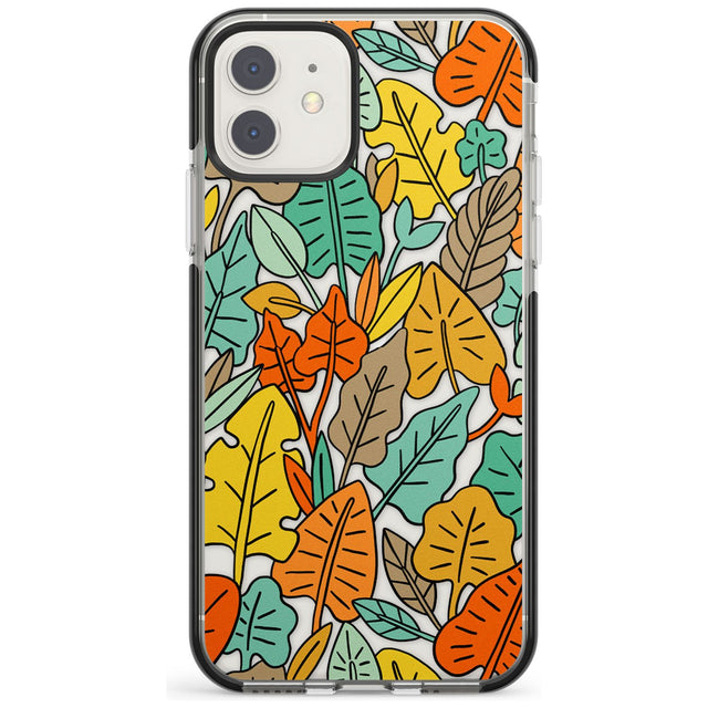 Abstract Leaves Impact Phone Case for iPhone 11, iphone 12