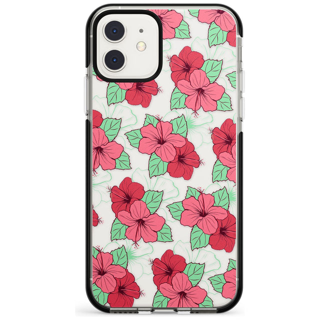Pink Peony Black Impact Phone Case for iPhone 11 Pro Max