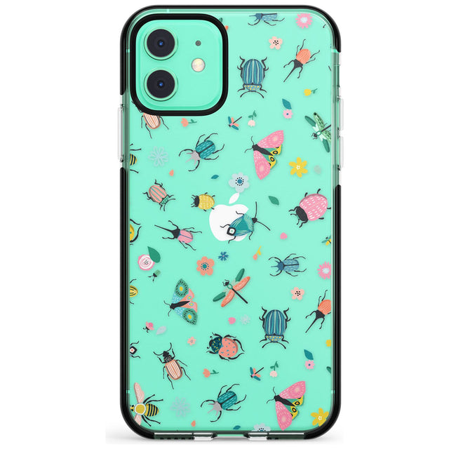 Spring Insects Pink Fade Impact Phone Case for iPhone 11 Pro Max