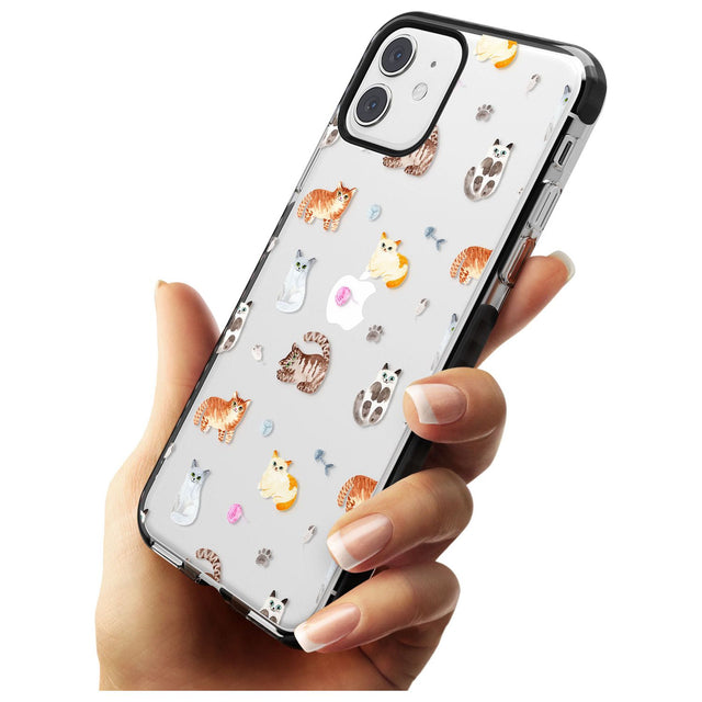 Cats with Toys - Clear Pink Fade Impact Phone Case for iPhone 11 Pro Max