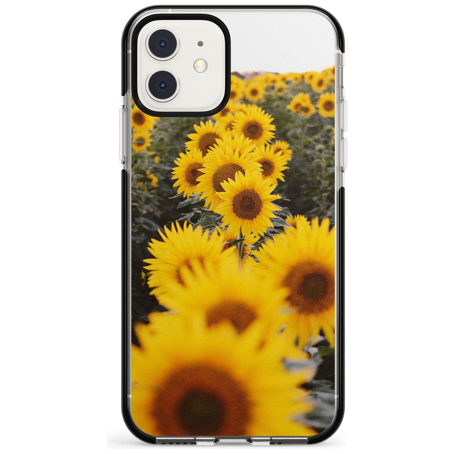 Sunflower Field Photograph Black Impact Phone Case for iPhone 11