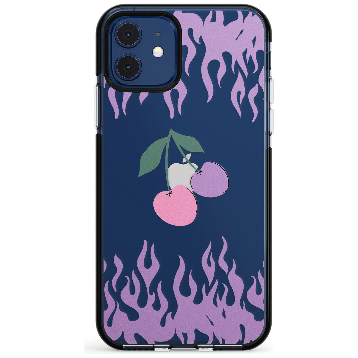 Cherries n' Flames Black Impact Phone Case for iPhone 11 Pro Max