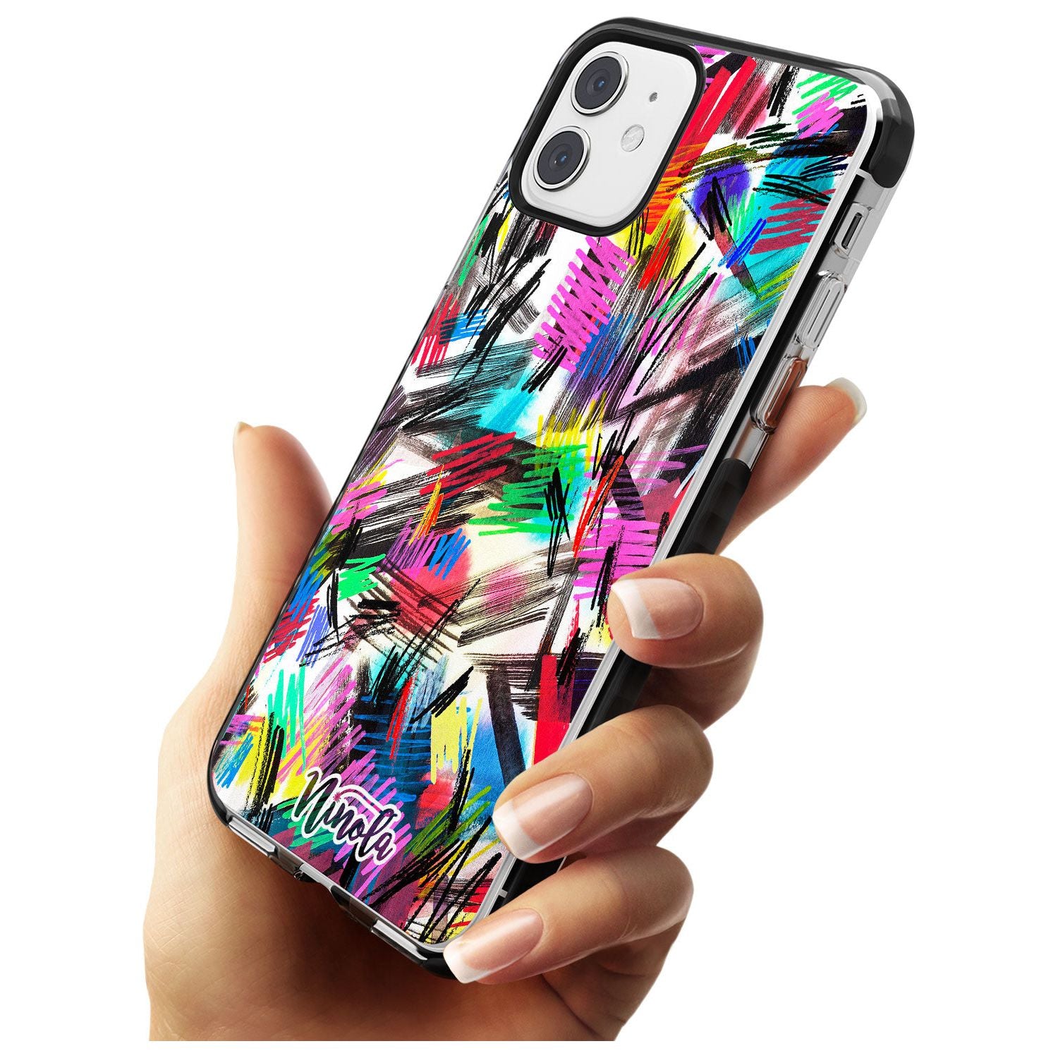 Wild Strokes Black Impact Phone Case for iPhone 11