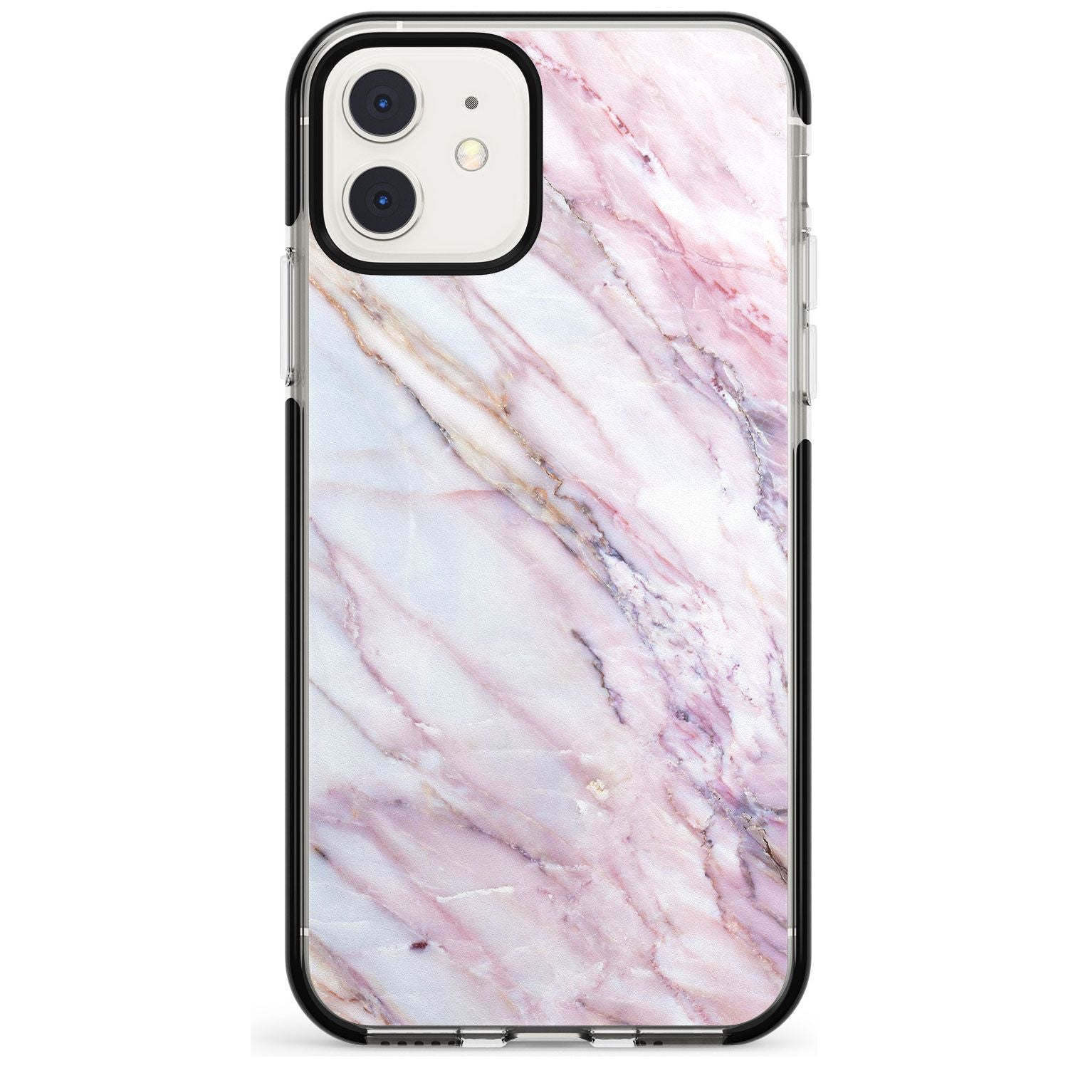 White, Pink & Purple Onyx Marble Texture Pink Fade Impact Phone Case for iPhone 11 Pro Max
