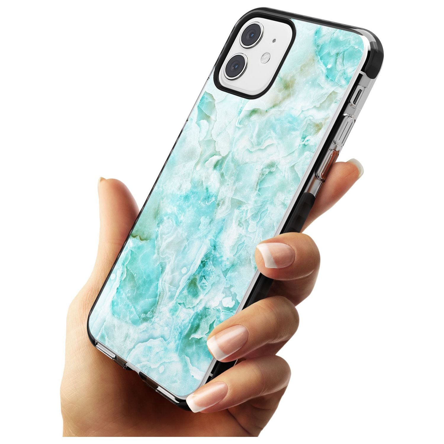 Turquoise Aqua Onyx Marble Pink Fade Impact Phone Case for iPhone 11 Pro Max