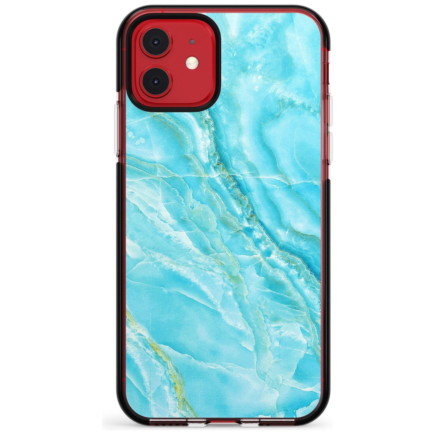 Bright Blue Onyx Marble Texture Pink Fade Impact Phone Case for iPhone 11 Pro Max