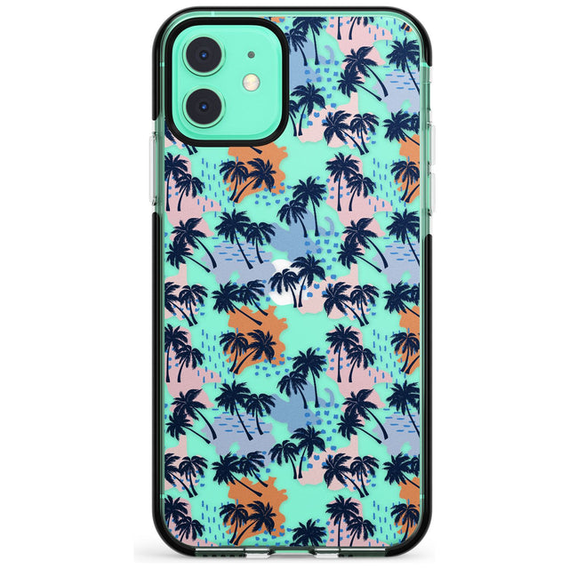 Summer Palm Trees (Clear) Pink Fade Impact Phone Case for iPhone 11 Pro Max