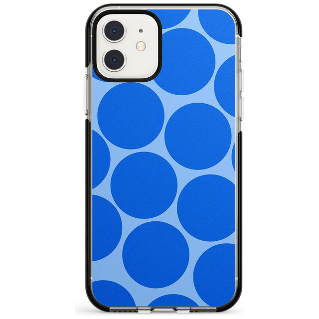 Abstract Retro Shapes: Blue Dots Pink Fade Impact Phone Case for iPhone 11 Pro Max