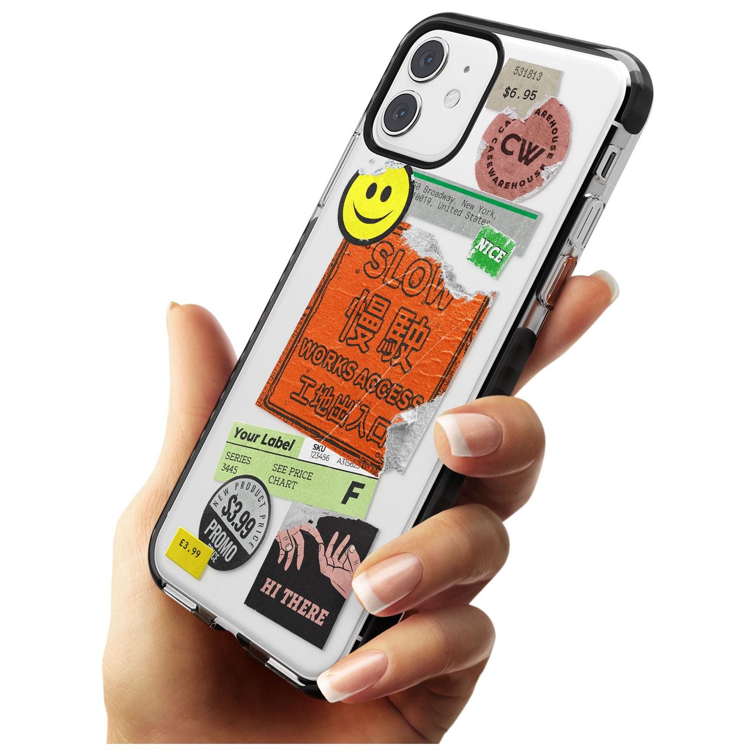 Kanji Signs Sticker Mix Pink Fade Impact Phone Case for iPhone 11 Pro Max