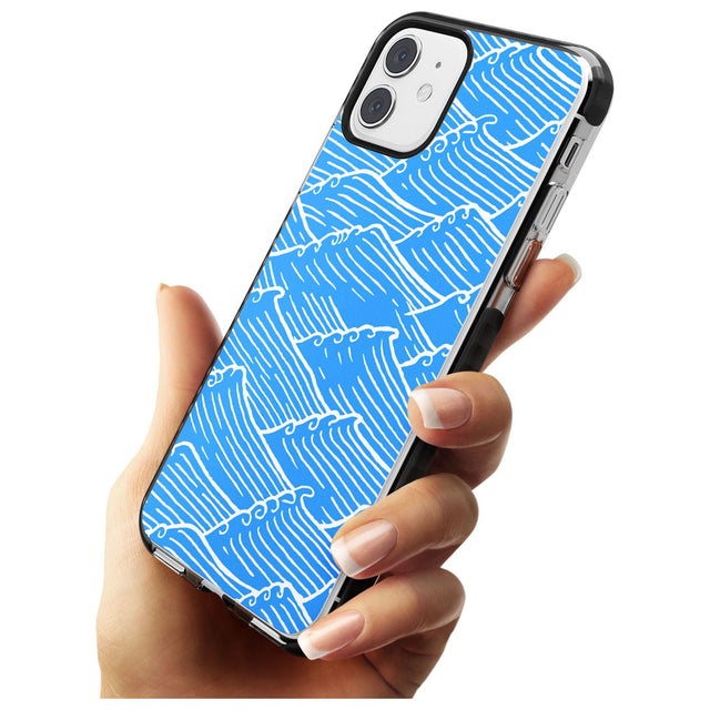 Waves Pattern Black Impact Phone Case for iPhone 11 Pro Max