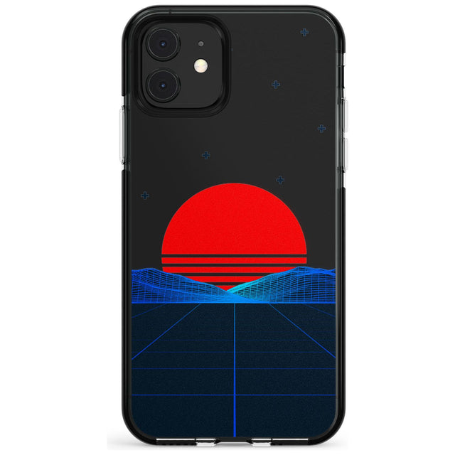 Japanese Sunset Vaporwave Black Impact Phone Case for iPhone 11 Pro Max