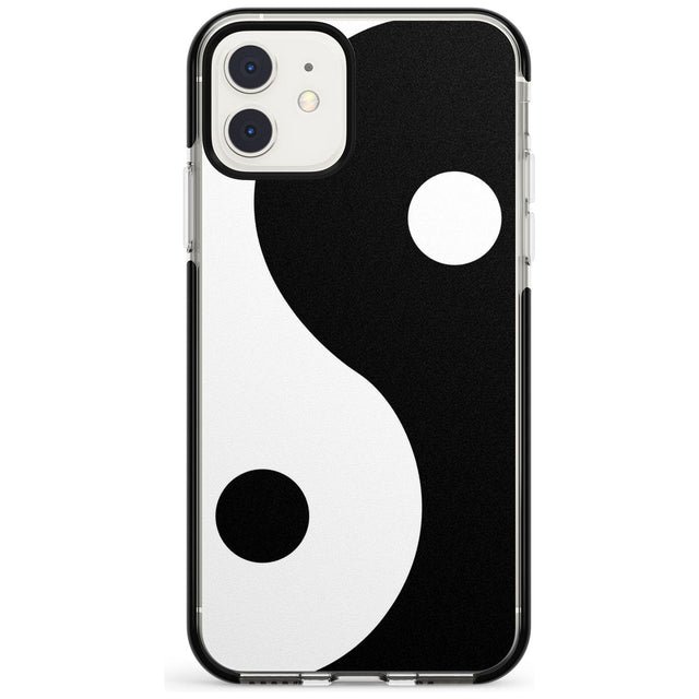 Large Yin Yang Black Impact Phone Case for iPhone 11 Pro Max