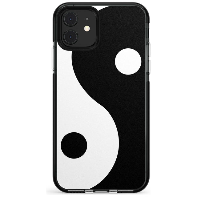 Large Yin Yang Black Impact Phone Case for iPhone 11 Pro Max