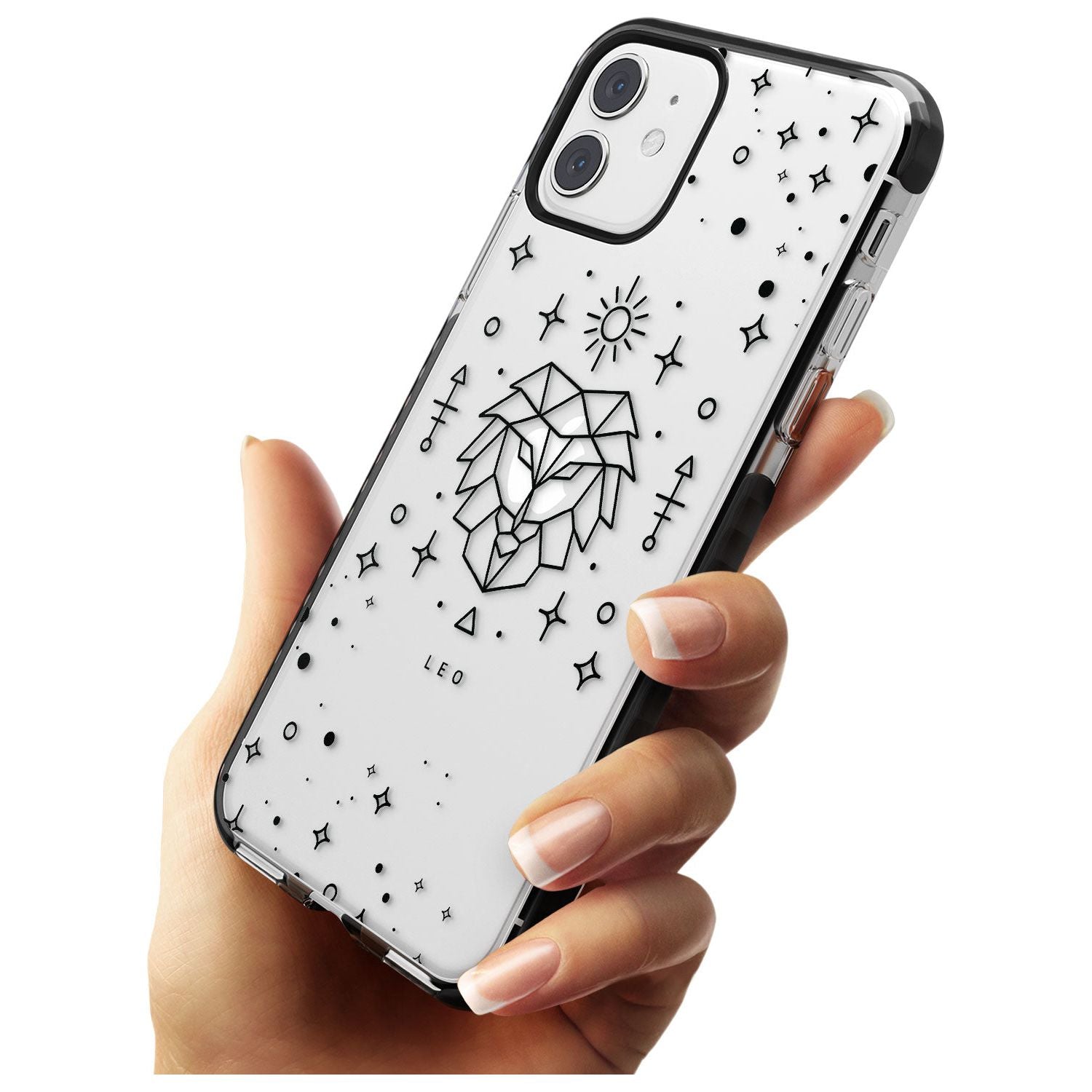 Leo Emblem - Transparent Design Black Impact Phone Case for iPhone 11