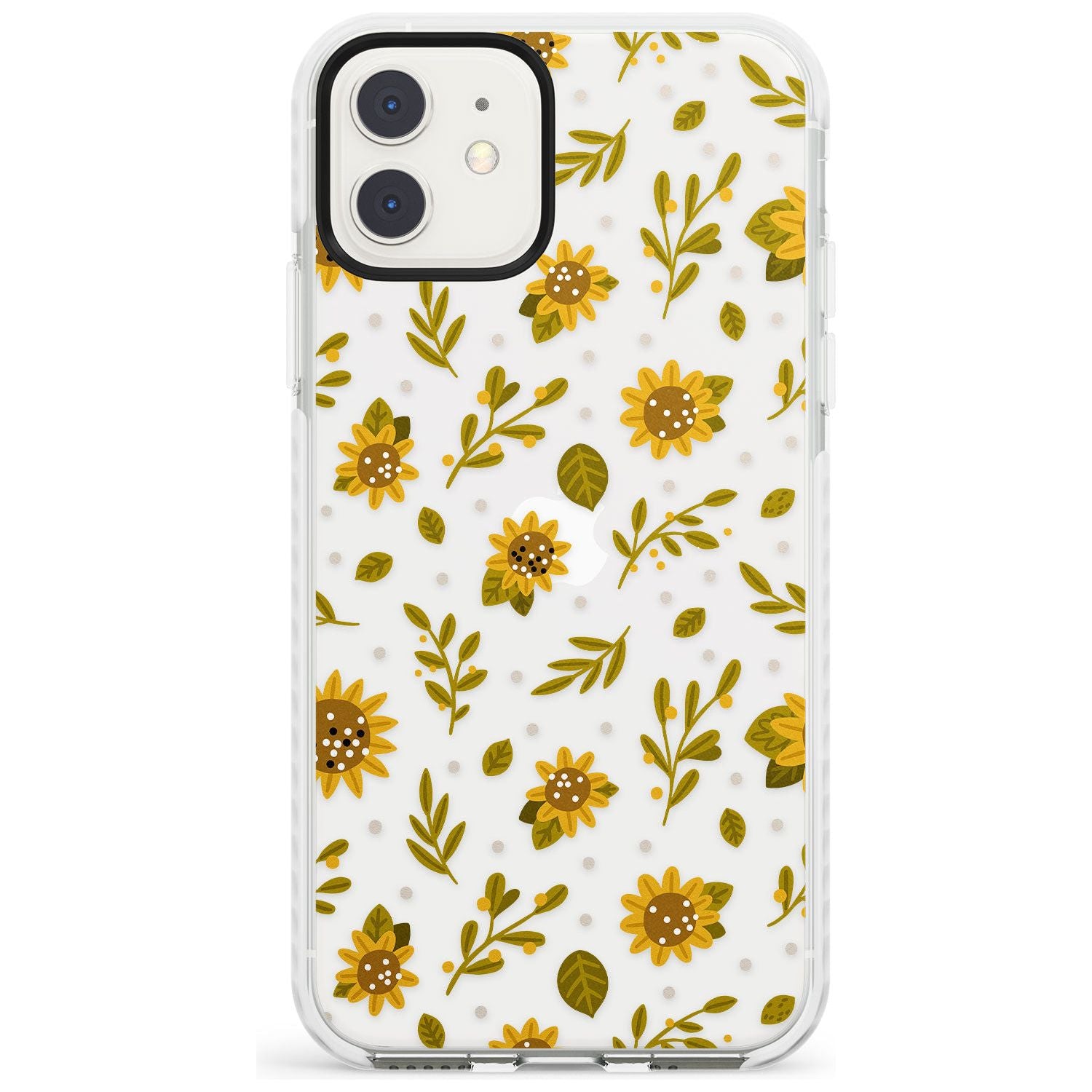 Sweet as Honey Patterns: Sunflowers (Clear) Impact Phone Case for iPhone 11