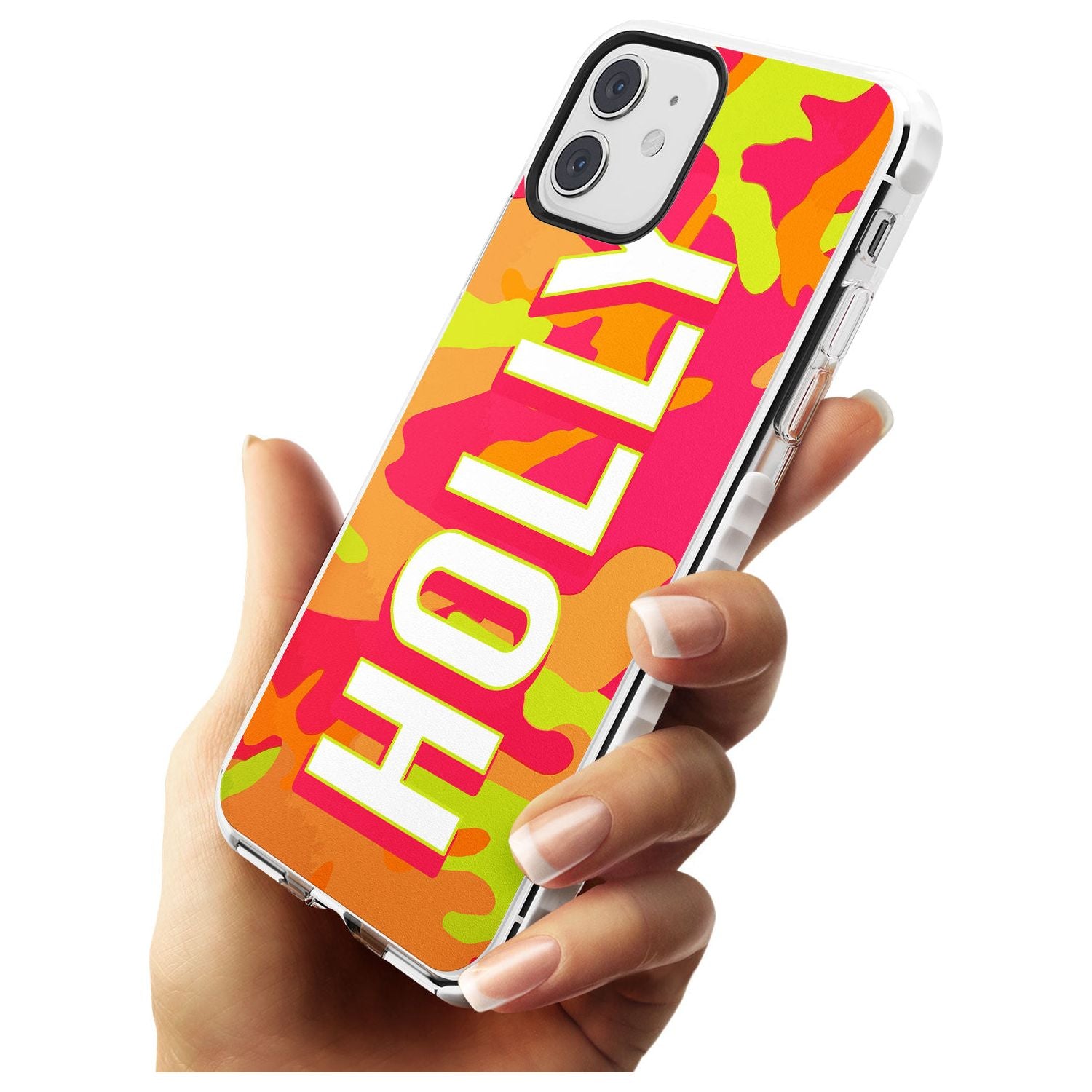 Colourful Neon Camo Slim TPU Phone Case for iPhone 11