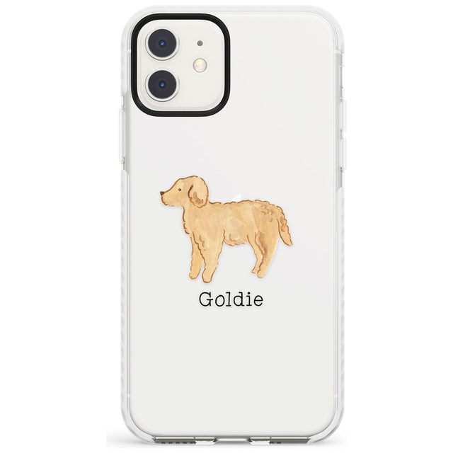 Hand Painted Goldendoodle Impact Phone Case for iPhone 11