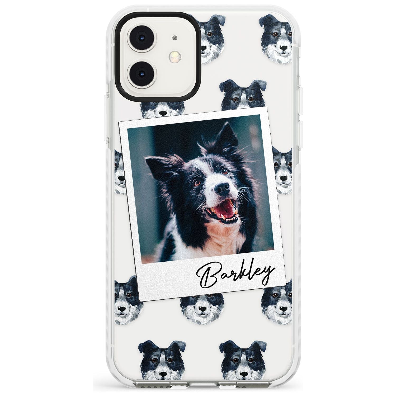 Border Collie - Custom Dog Photo Slim TPU Phone Case for iPhone 11