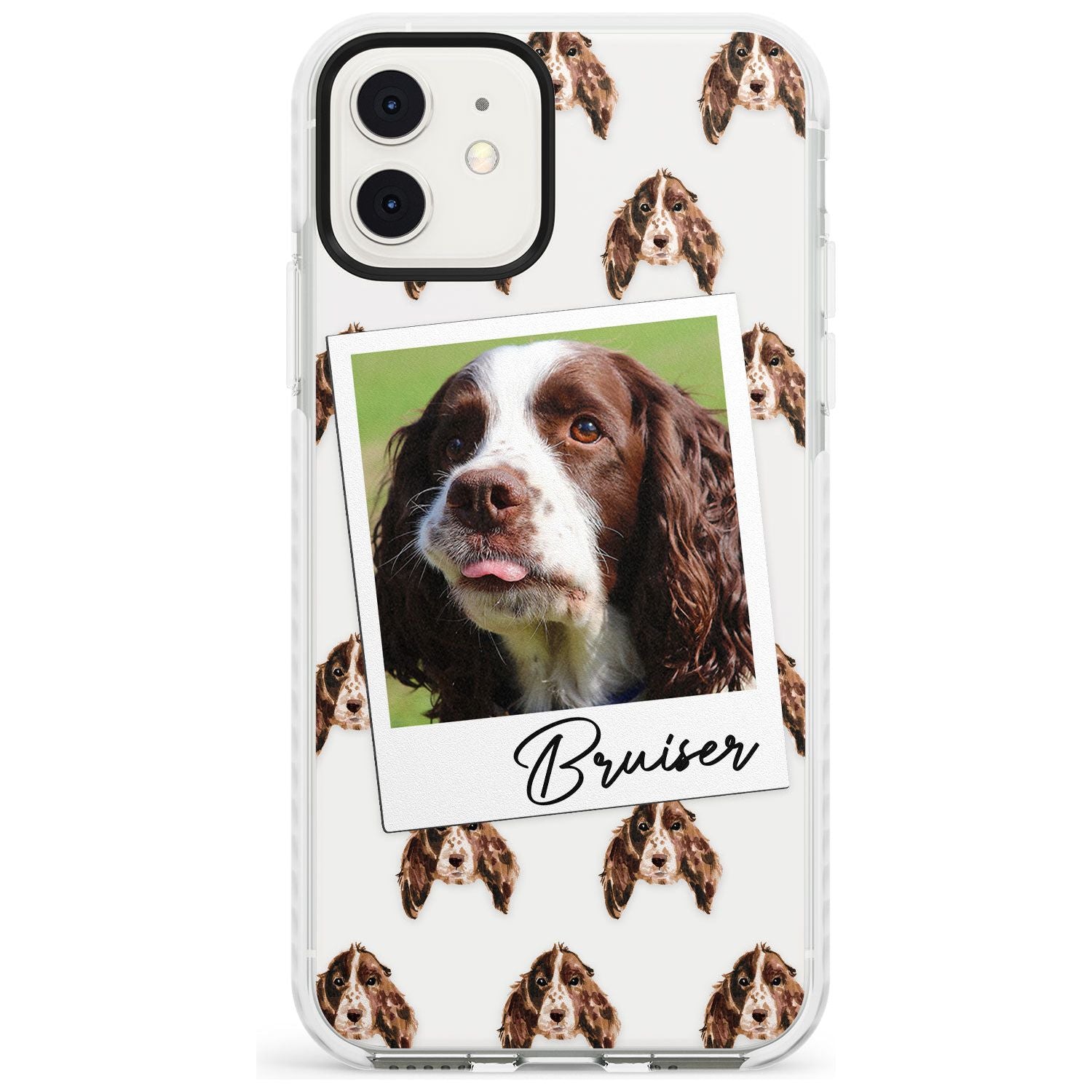 Springer Spaniel - Custom Dog Photo Slim TPU Phone Case for iPhone 11