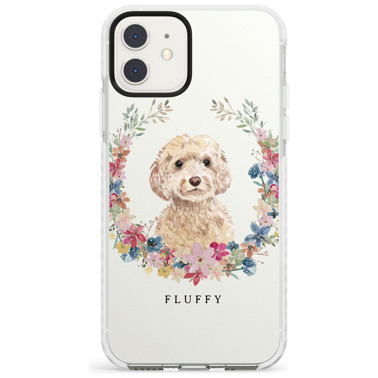 Champagne Cockapoo - Watercolour Dog Portrait Impact Phone Case for iPhone 11