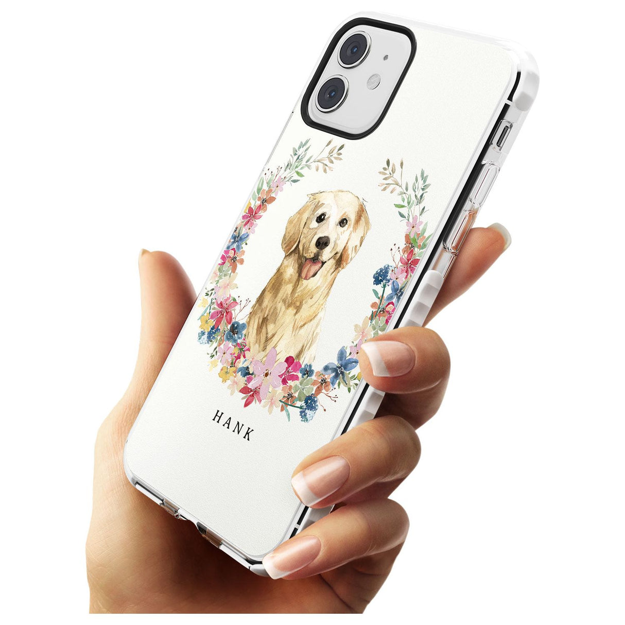 Golden Retriever - Watercolour Dog Portrait Impact Phone Case for iPhone 11