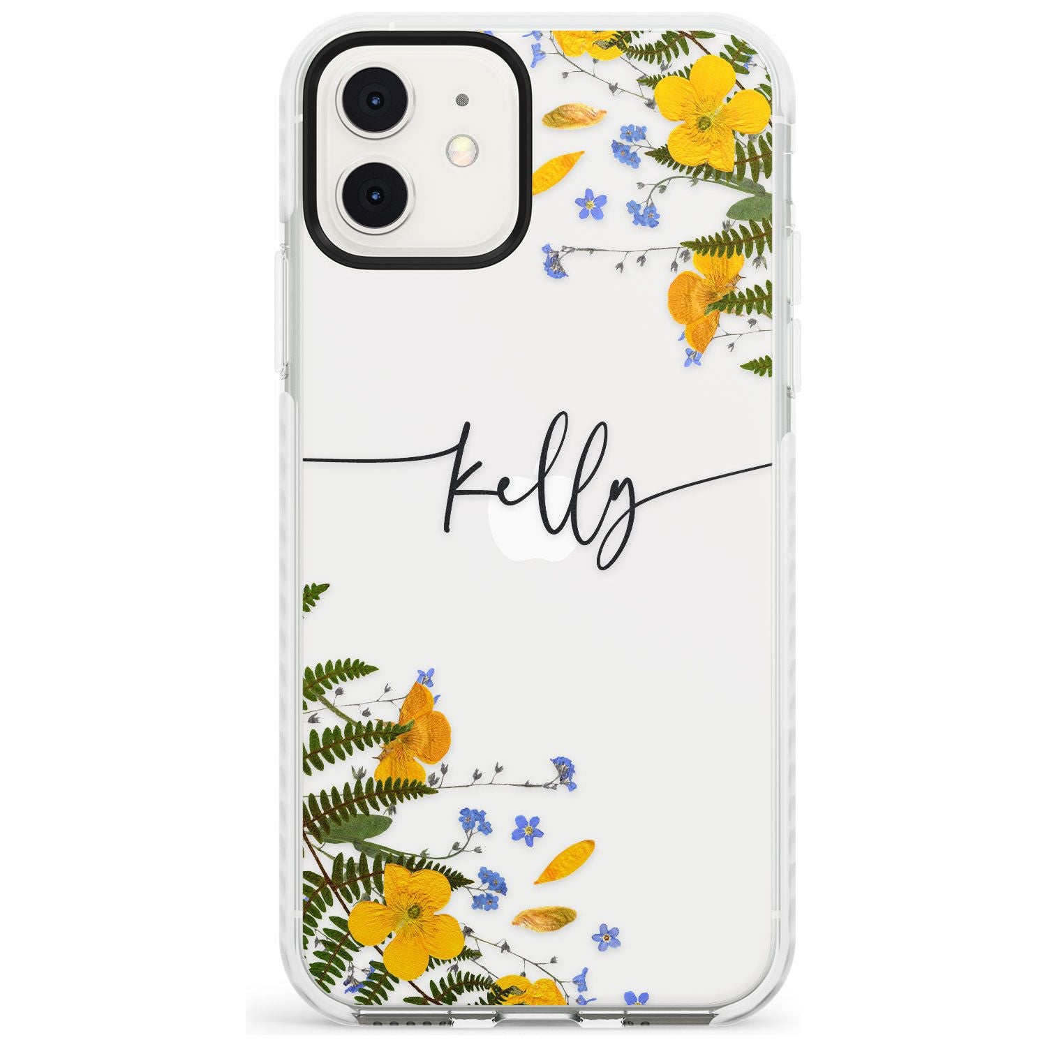 Custom Ferns & Flowers Slim TPU Phone Case for iPhone 11