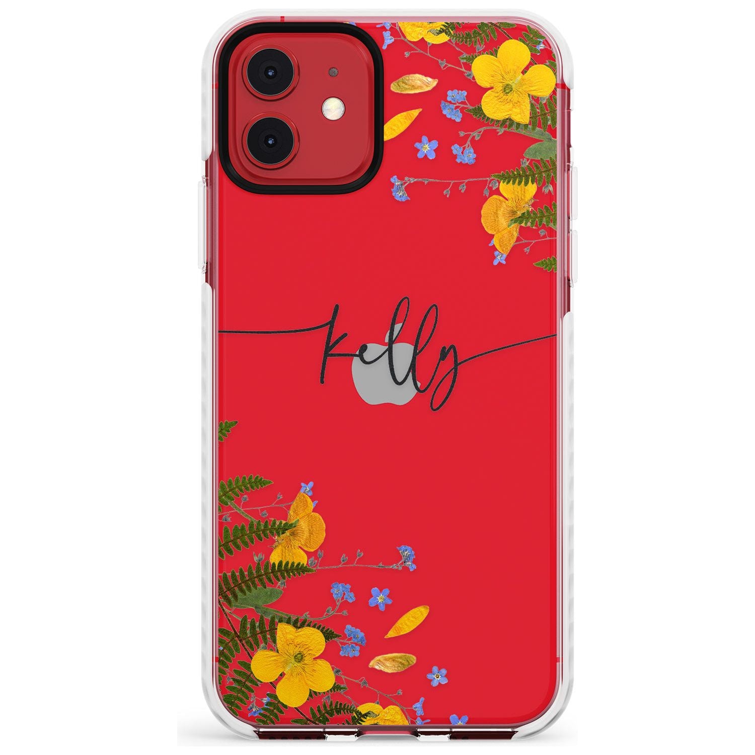 Custom Ferns & Flowers Slim TPU Phone Case for iPhone 11