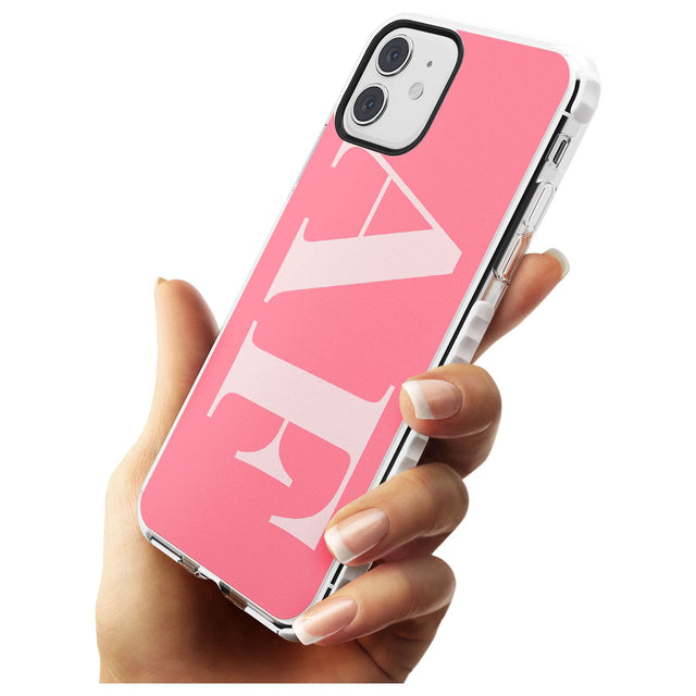 Light & Dark Pink Personalised iPhone Case   Custom Phone Case - Case Warehouse