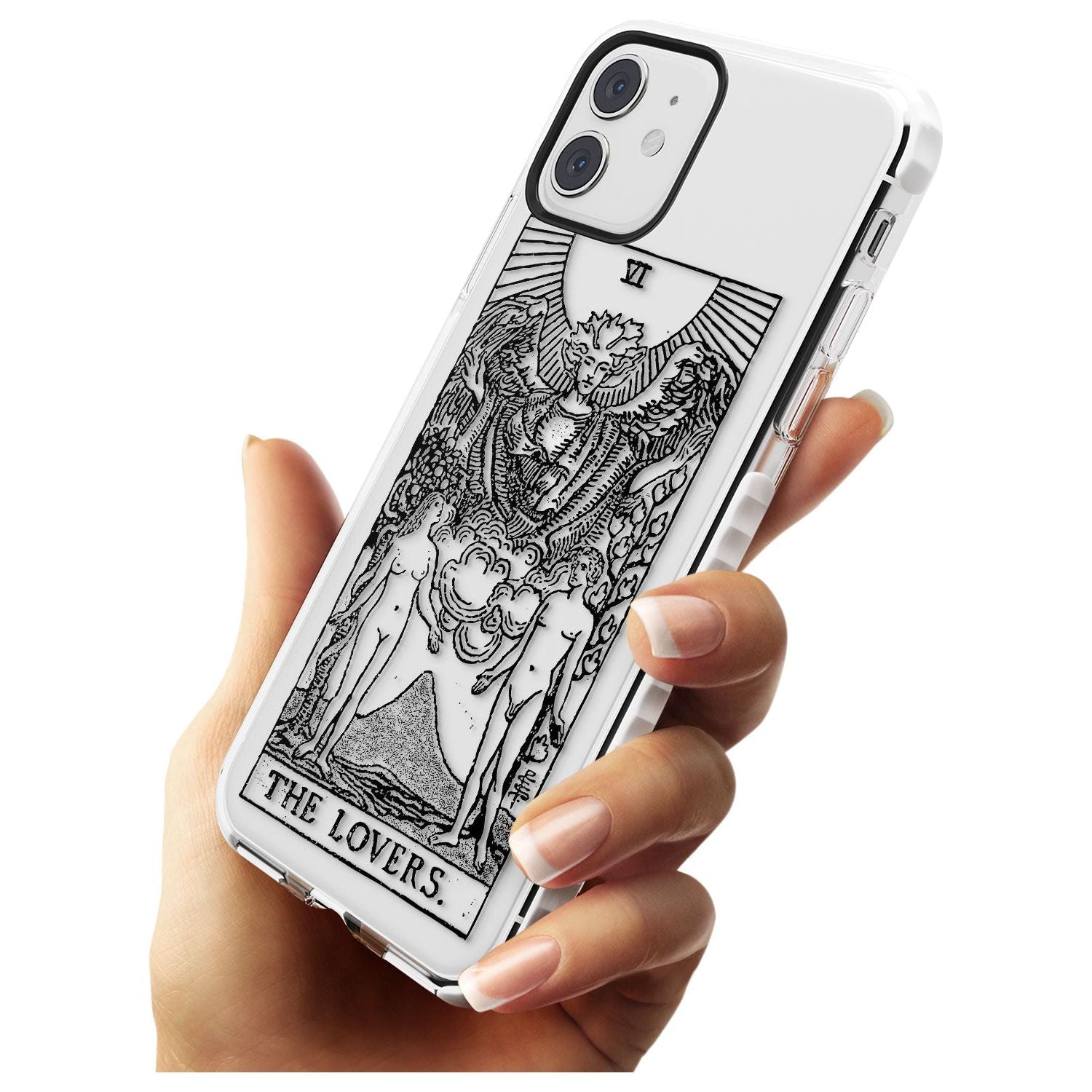 The Lovers Tarot Card - Transparent Slim TPU Phone Case for iPhone 11