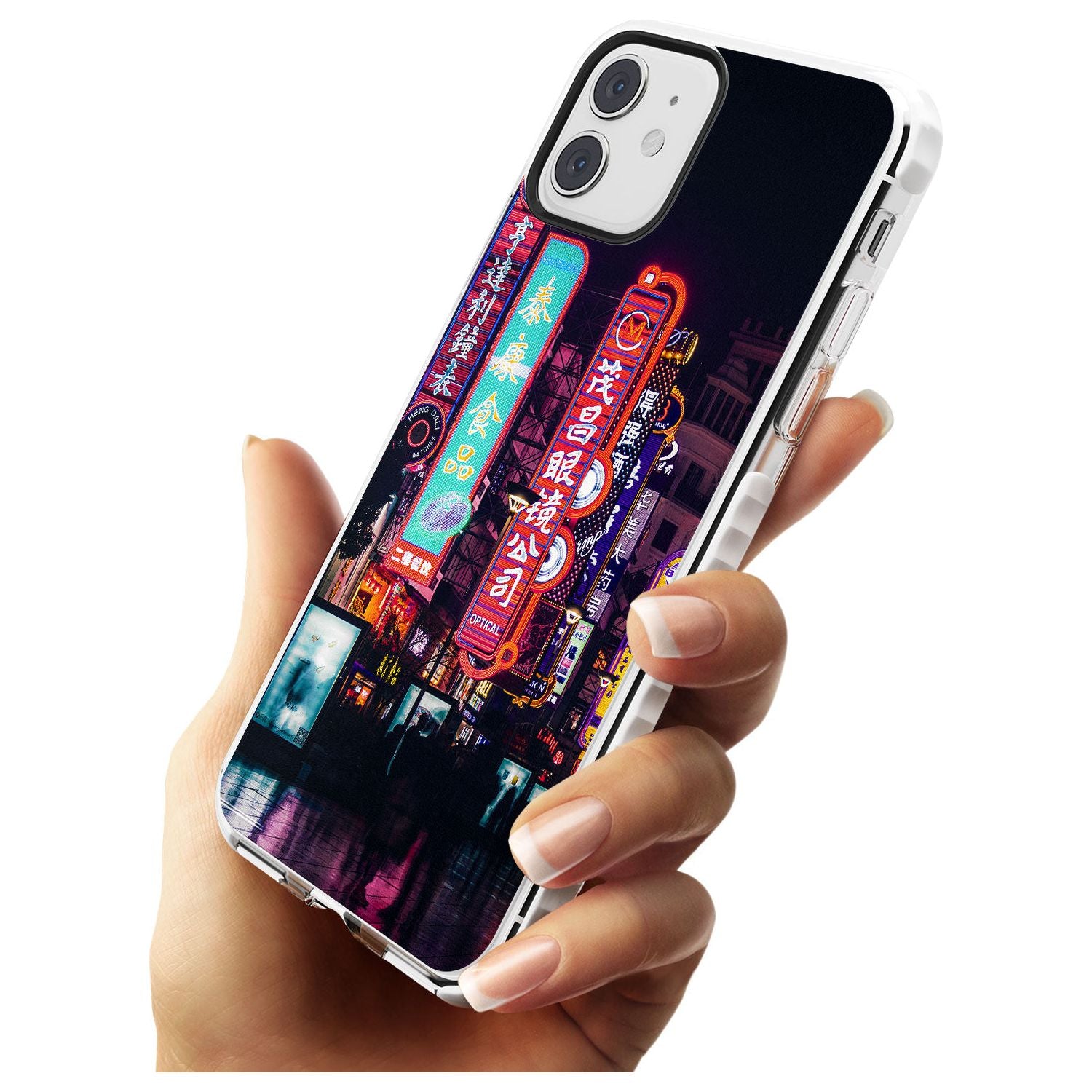 Busy Street - Neon Cities Photographs Impact Phone Case for iPhone 11