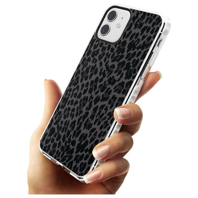 Dark Animal Print Pattern Small Leopard Impact Phone Case for iPhone 11