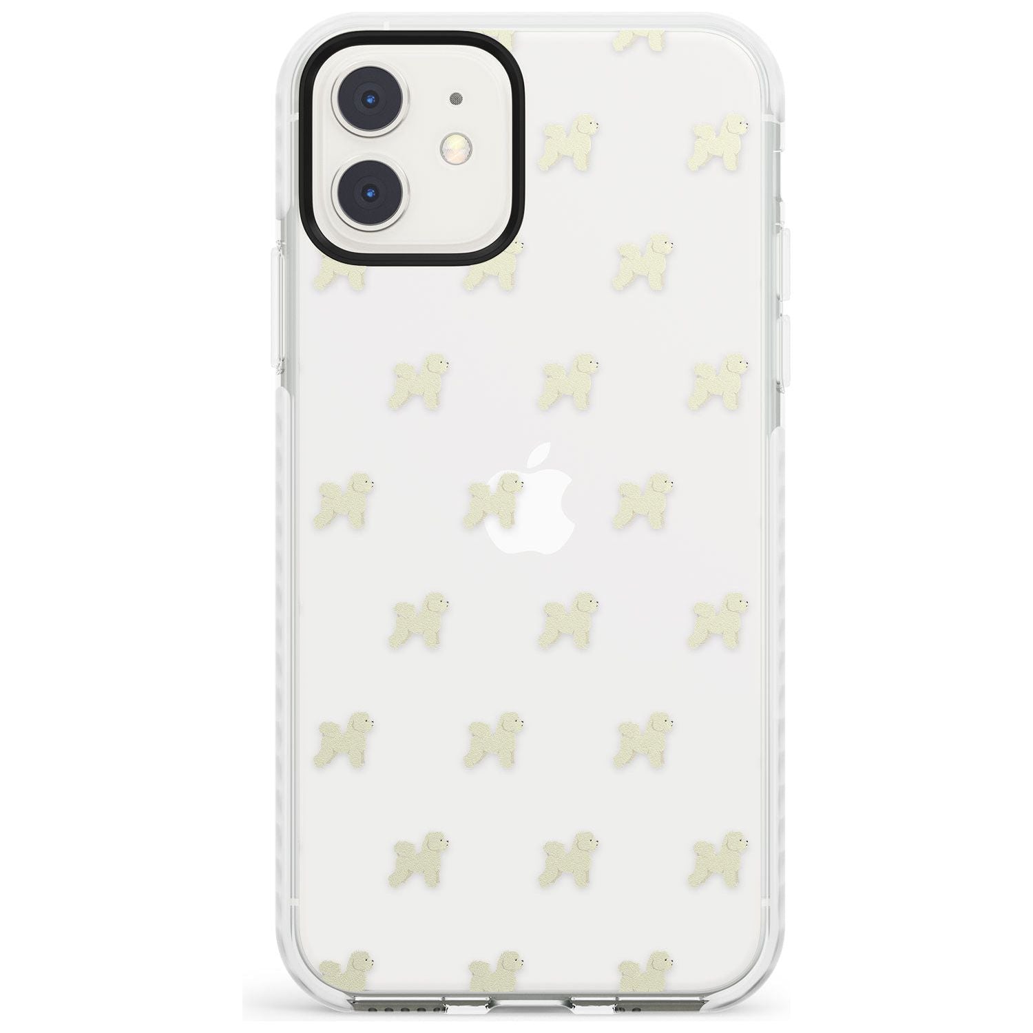 Bichon Frise Dog Pattern Clear Impact Phone Case for iPhone 11