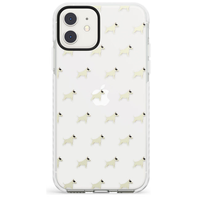 Bull Terrier Dog Pattern Clear Impact Phone Case for iPhone 11