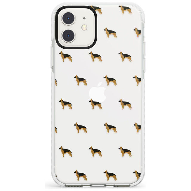 German Sherpard Dog Pattern Clear Impact Phone Case for iPhone 11