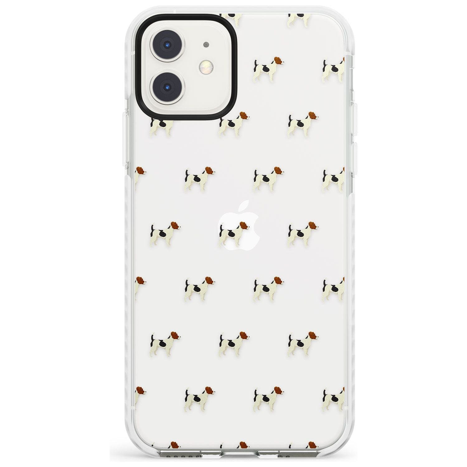 Jack Russell Terrier Dog Pattern Clear Impact Phone Case for iPhone 11