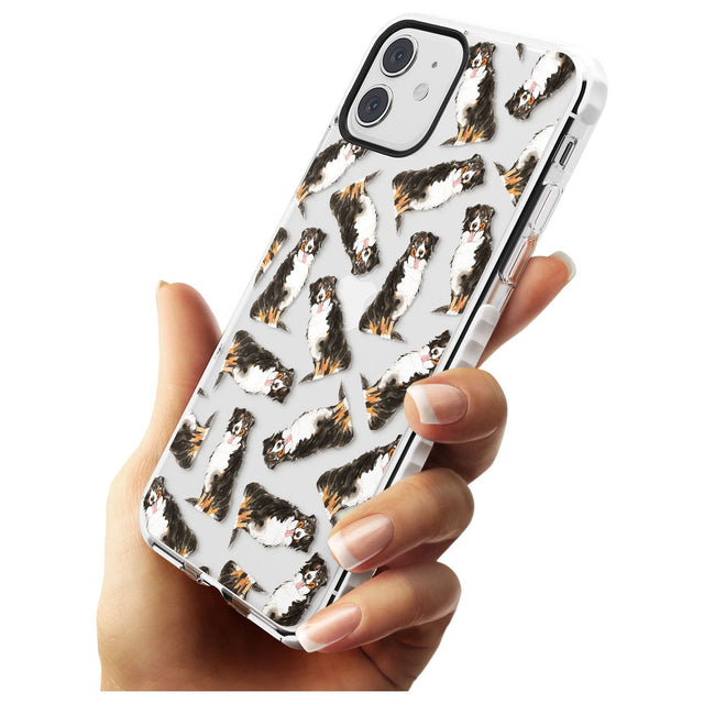 Bernese Mountain Dog Watercolour Dog Pattern Impact Phone Case for iPhone 11