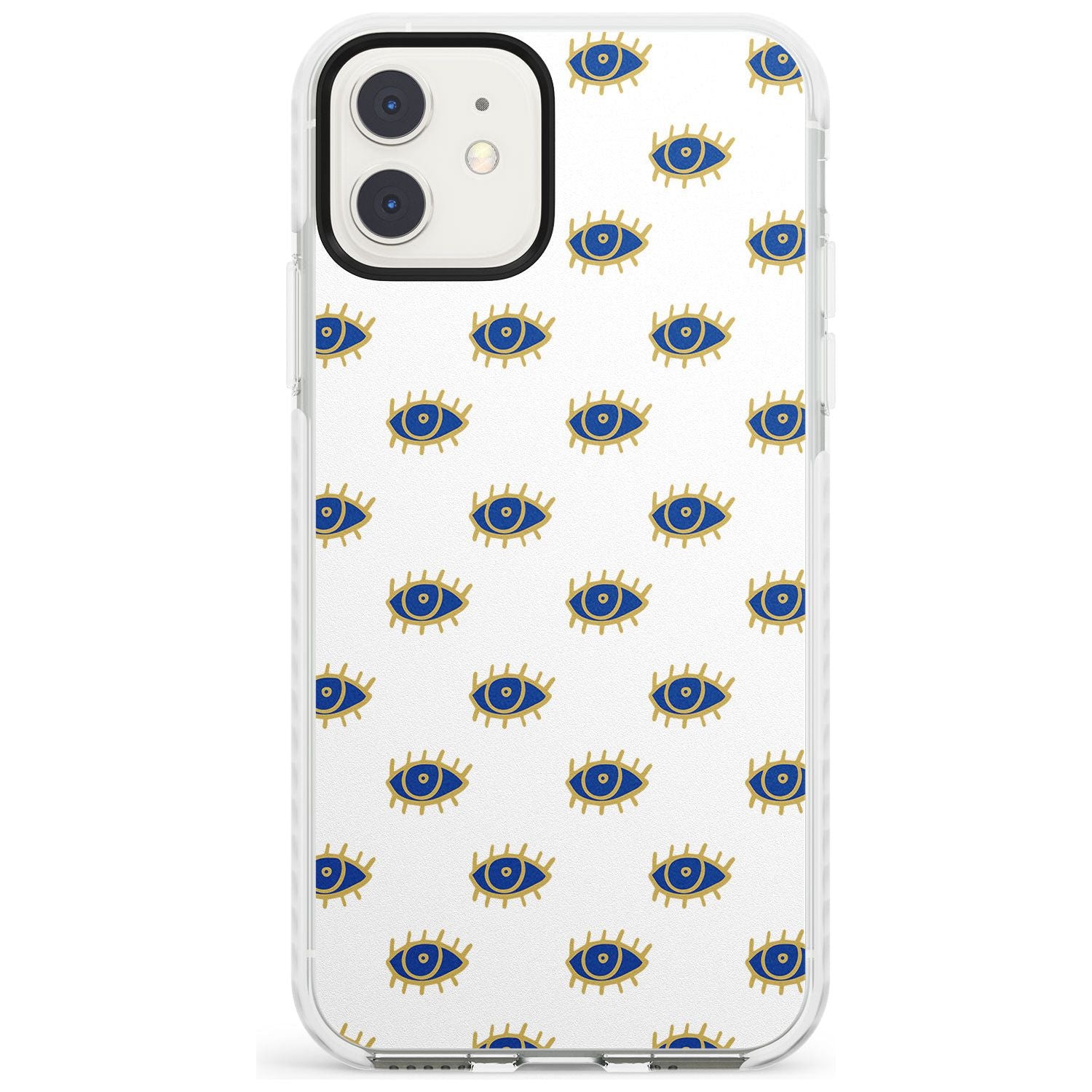 Gold Eyes Psychedelic Eyes Pattern Impact Phone Case for iPhone 11