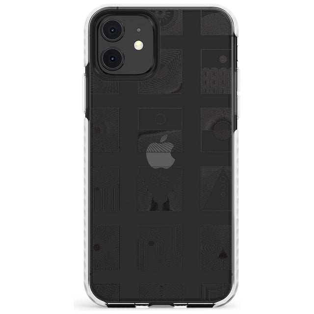 Abstract Lines: Mixed Pattern #2 Slim TPU Phone Case for iPhone 11