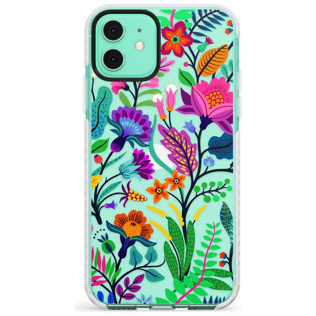 Floral Vibe Impact Phone Case for iPhone 11