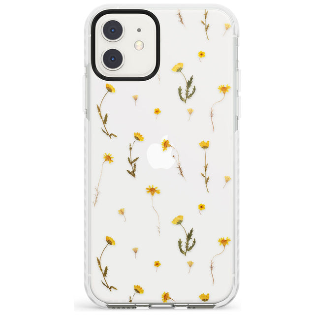 Mixed Yellow Flowers - Dried Flower-Inspired Impact Phone Case for iPhone 11