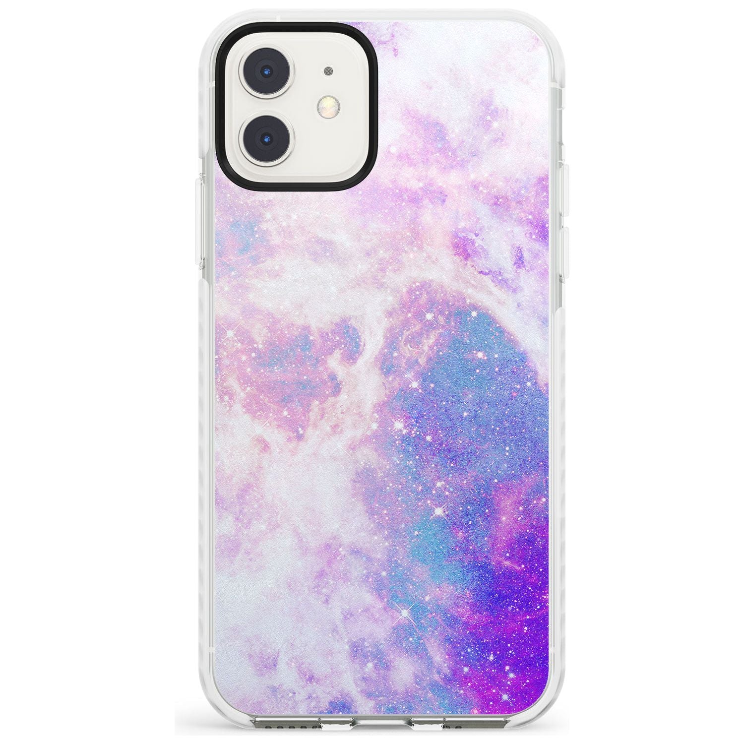 Purple & Blue Galaxy Pattern Design Impact Phone Case for iPhone 11
