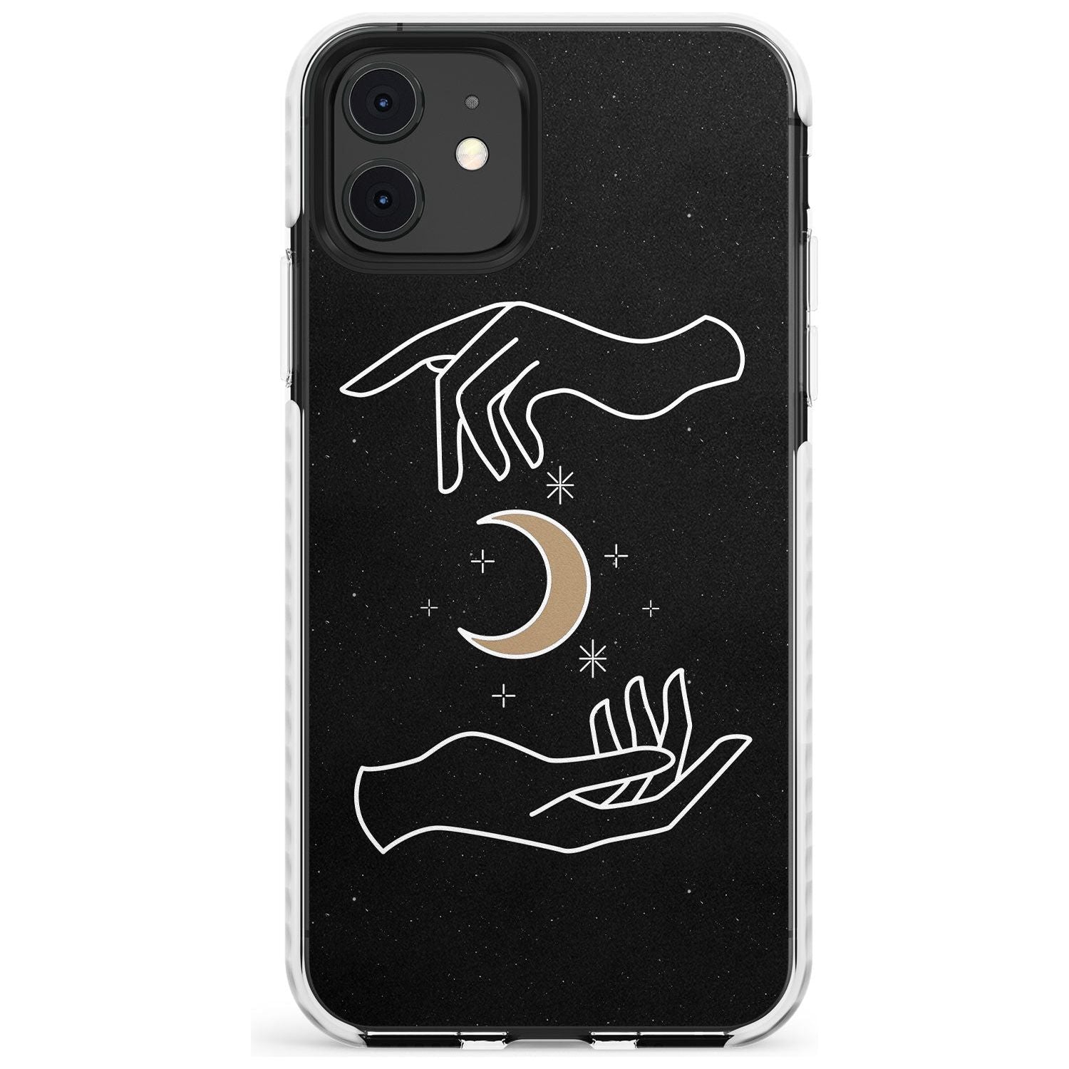 Hands Surrounding Moon Slim TPU Phone Case for iPhone 11