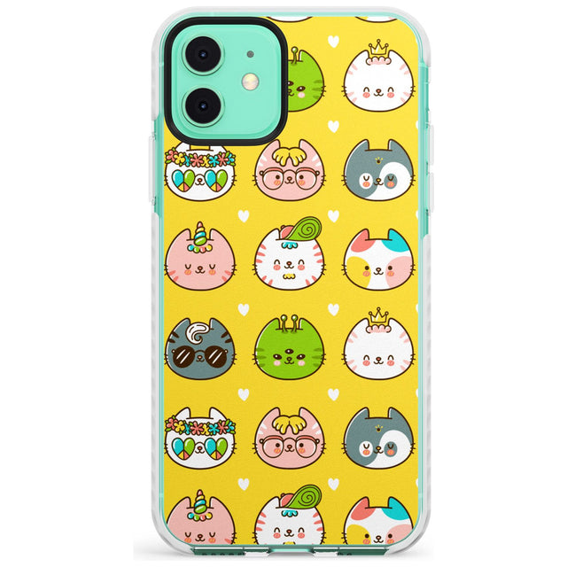 Mythical Cats Kawaii Pattern Impact Phone Case for iPhone 11