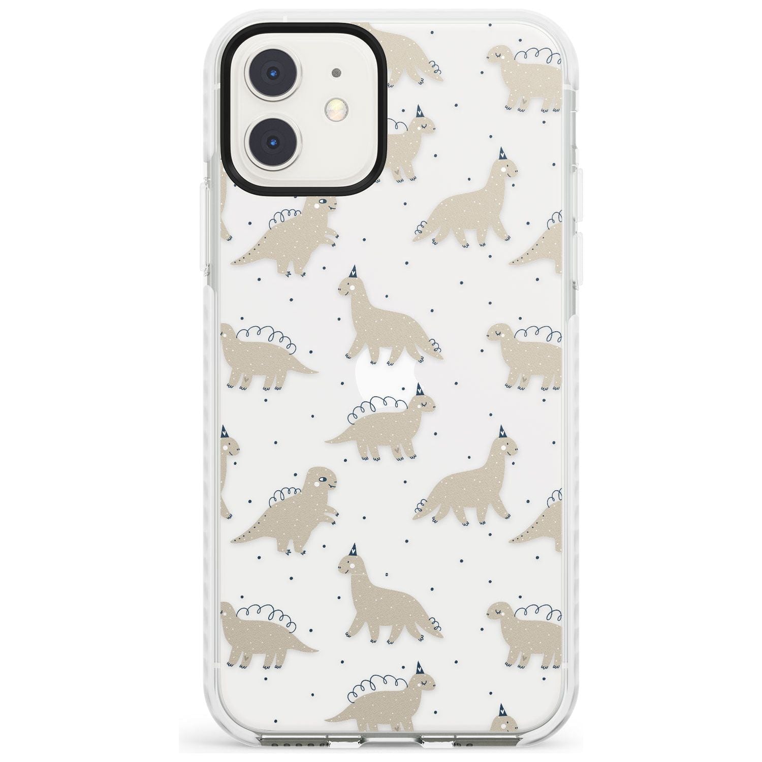 Adorable Dinosaurs Pattern (Clear) Impact Phone Case for iPhone 11