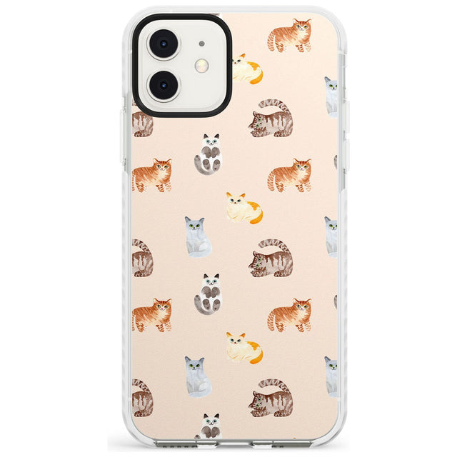 Cute Cat Pattern Slim TPU Phone Case for iPhone 11